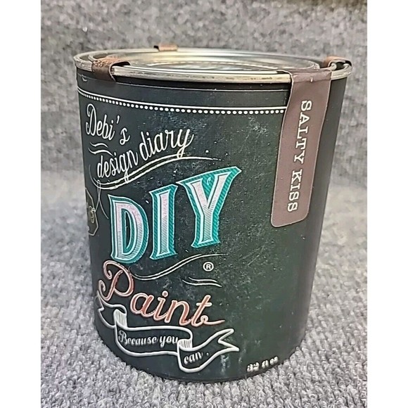 NEW Debi's Design Diary DIY Paint in Salty Kiss Green 32 fl oz Chalk Paint Quart - Picture 2 of 4